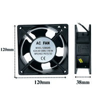 (120X120X38)MM Axial Oven Fridge Freezer Cooling Fan Motor Refrigeration