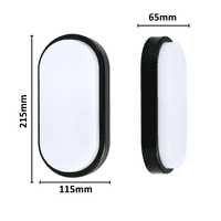 15W LED Bulkhead Light IP65 Waterproof Fireproof Outdoor Wall Ceiling Lamp – Cool White