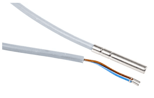 2-WIRE NTC10K Thermistor PROBE 3 M LONG Stainless steel Tip