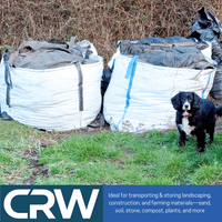 25 x FIBC 1 Tonne Bulk Jumbo Builders Rubble Sack Waste Storage Bag