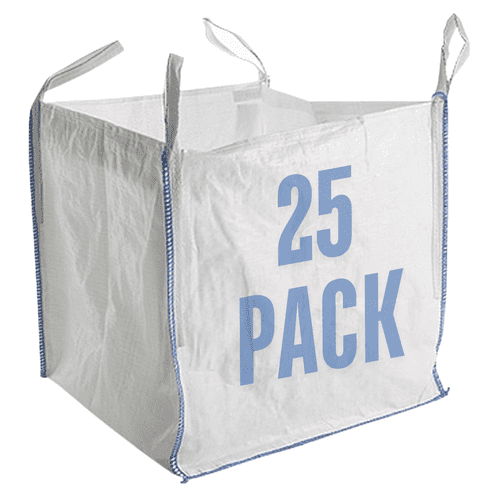 25 x FIBC 1 Tonne Bulk Jumbo Builders Rubble Sack Waste Storage Bag