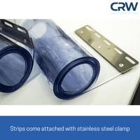 3mm x 300mm PVC Strip Curtain Kit Heavy Duty