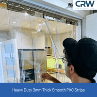 3mm x 300mm PVC Strip Curtain Kit Heavy Duty