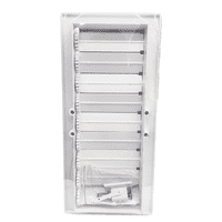 Adjustable Vent Grille, Wall Floor Register 90X250mm Opening  with Insect Net T20A