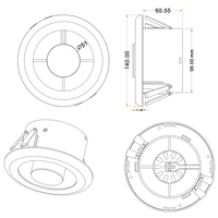 Airvent With LED Light and Transformer 3W 4