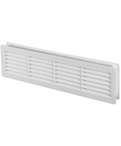 Bathroom Door Grille 120 mm x 440 mm Ventilation Cover White
