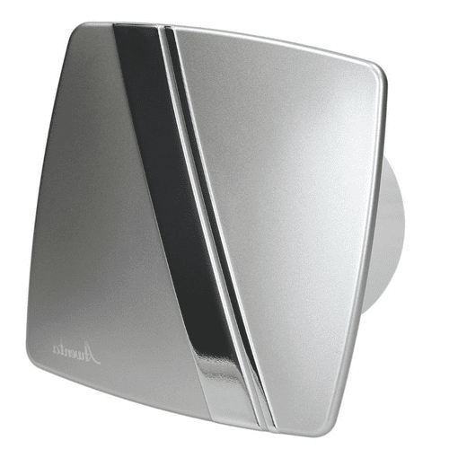 Bathroom Extractor Fan 100mm/4"  Option of Timer Pull cord Humidity Satin LINEA Panel