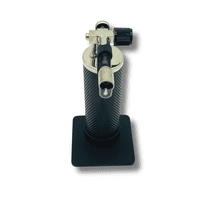 Black Micro Torch Refillable Butane Gas Burner - Blue Flame, 2500F (1300C)