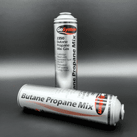 Butane Propane Mix Gas Cartridge - 350g Threaded EN417, GoSystem Premium Blend for Low Temperature