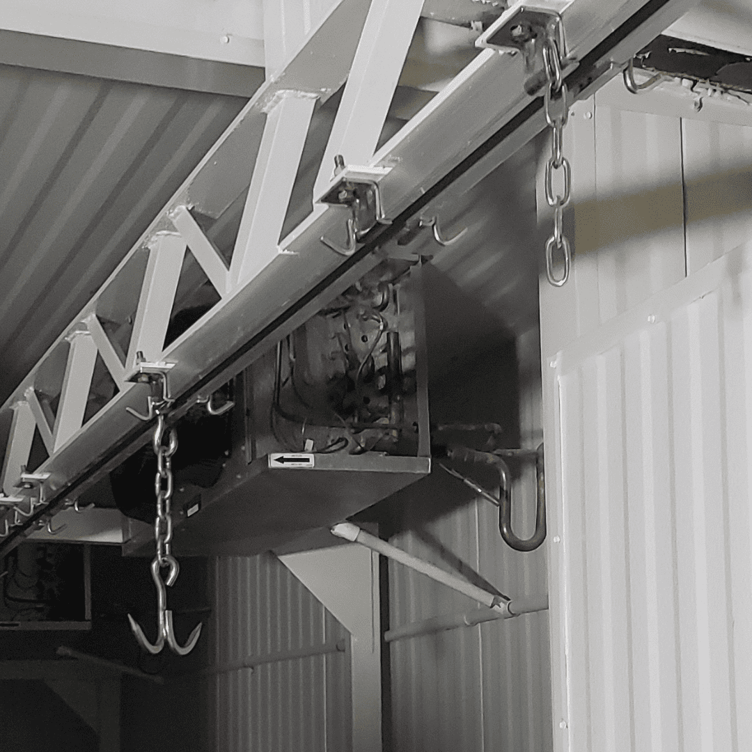 CRW Sliding Meat Hanging Systems- Example Install 