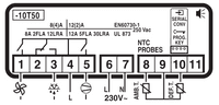 CAREL Easy Freeze Pre-Programmed Controller for Ventilated Refrigeration Applications. C/W 2 x NTC P
