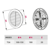 Chrome Circle Air Vent Grille Adjustable Ducting 100mm 4