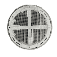 Chrome Circle Air Vent Grille Adjustable Ducting 100mm 4