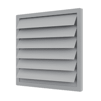 Commercial Extractor Fan & Gravity Grille Set – Industrial Axial Plate Fan with External Wall Vent