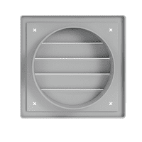 Commercial Extractor Fan & Gravity Grille Set – Industrial Axial Plate Fan with External Wall Vent
