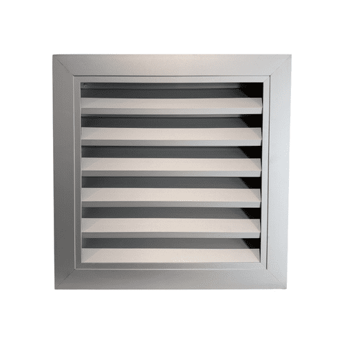 CRW Fixed Louvre Grilles, Aluminum with Screen - Anodized