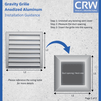 CRW Gravity Grilles, Aluminum - Anodized