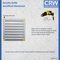 CRW Gravity Grilles, Aluminum - Anodized