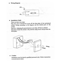 Delay-off and Delay-on Timer Module Switch Socket for Fan or Fan & Light