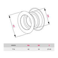 Door Air Ventilation Round Grille Cover T14 High Quality ABS Plastic