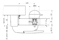 Fermod 520-521 Coldroom Door Fastener Lock