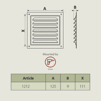 AirTech-UK Flat Metal Fixed Grille 125x125mm with FlyScreen - External/Internal Mounting for Ventilation & Air Conditioning

CRW Flat Metal Fixed Grille 125x125mm with FlyScreen - External/Internal Mounting for Ventilation & Air Conditioning
