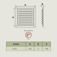 AirTech-UK Flat Metal Fixed Grille 200x200mm with FlyScreen - External/Internal Mounting for Ventilation & Air Conditioning

CRW Flat Metal Fixed Grille 200x200mm with FlyScreen - External/Internal Mounting for Ventilation & Air Conditioning
