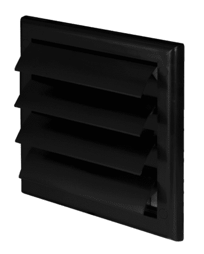 Gravity Wall External Grille Black 100mm TN3