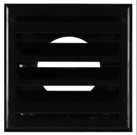 Gravity Wall External Grille Black 125mm TN4