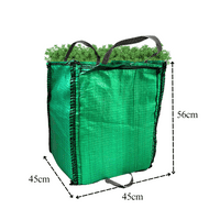 Green Garden Waste Bags 150 kg (45 x 45 x 56) cm Industrial Woven Polypropylene Material