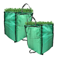 Green Garden Waste Bags 150 kg (45 x 45 x 56) cm Industrial Woven Polypropylene Material
