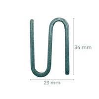 Green S hooks for Shelving Post (Pack of 8)