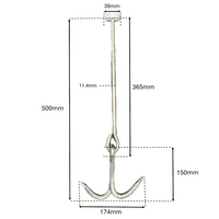 Heavy Duty Sliding Channel Double Sided 500mm Hook