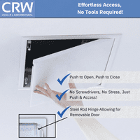 Metal Access Panel with Push Lock Door Inspection Hatch for Wall and Ceiling  - All Sizes