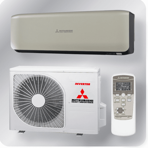 MHI Wall Mounted c/w Built In WIFI 3.5kW R32 Premium Inverter 1ph Titanium