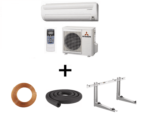 MHI Wall mounted system 4.5kw R32 - Standard Inverter + Installation Kit