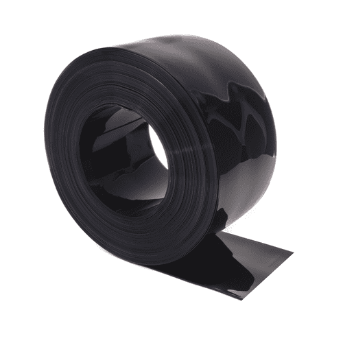 PVC Strip Roll Standard Smooth - Opaque Black
