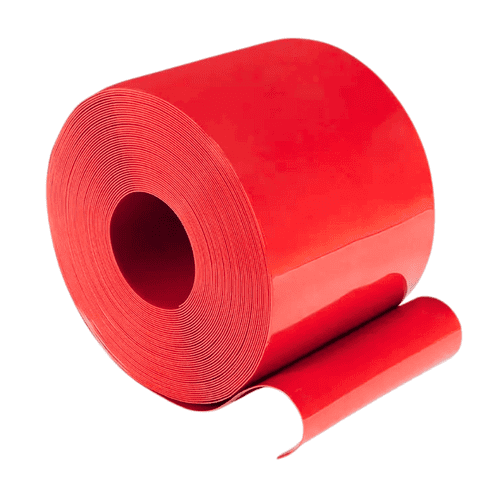PVC Strip Roll Standard Smooth - Translucent Red
