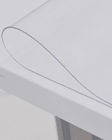 PVC Table Cover 2.0 mm Thick 40 inches / 100 cm Wide Transparent Protector Wipe Easy Table Cloth