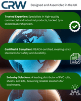 PVC Table Cover 2.0 mm Thick 48 inches / 120 cm Wide Transparent Protector Wipe Easy Table Cloth