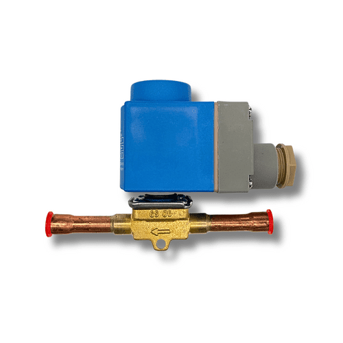 Solenoid Solder Valve 1/4", 3/8", and 1/2" with Coil - Ideal for Refrigeration Systems