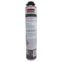 Soudal Gun Grade Expanding Foam 750ml X 12 with Everbuild P45 Metal Applicator Gun
