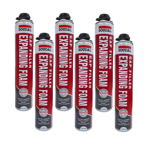 Soudal Gun Grade Expanding Foam 750ml x 6