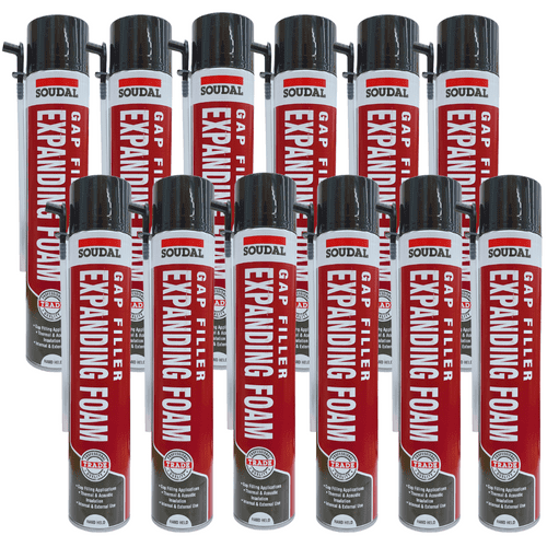 Soudal Hand Held Expanding Foam 750ml X 12