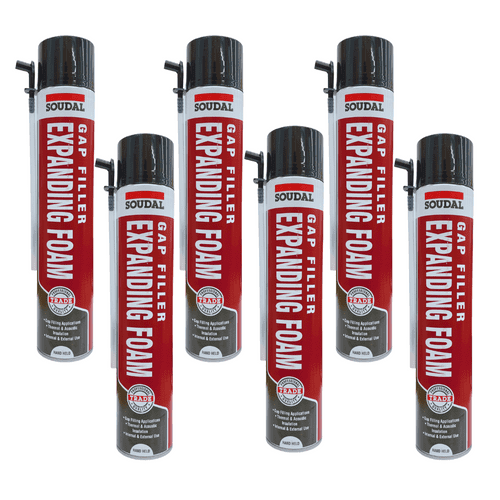 Soudal Hand Held Expanding Foam 750ml X 6