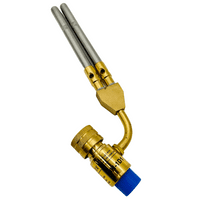 TWIN BURNER TURBO SWIVEL PRO MAPP Gas Or Propane Double Barrel Air-Fuel Torch