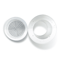 Ventilation Grille Round WHITE 4" 100mm Duct Extractor fan Bathroom