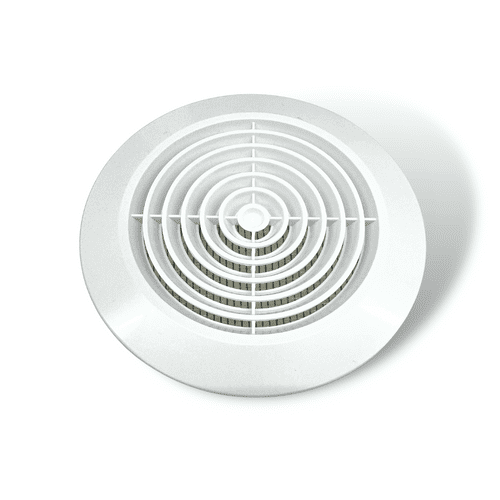 Ventilation Grille Round WHITE 4" 100mm Duct Extractor fan Bathroom