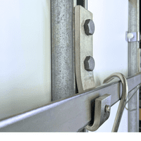 Wall Mounted Meat Hanging Rail System – Butcher Rail Kit with Static Channels, S-Hooks, Brackets, Cl