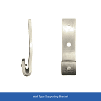 Wall Mounted Meat Hanging Rail System – Butcher Rail Kit with Static Channels, S-Hooks, Brackets, Cl